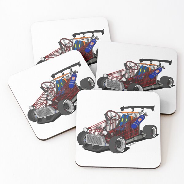 Item preview, Slammed Shopping Go Kart Vector Art designed and sold by Heybratan.