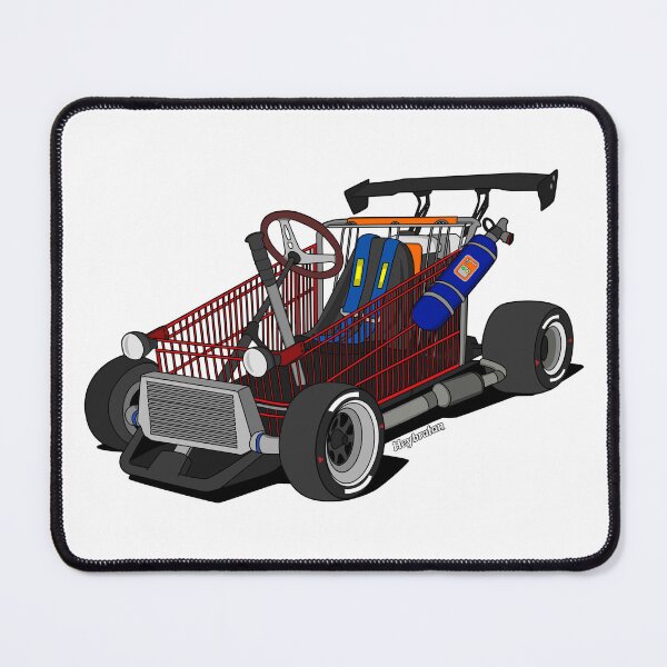 Item preview, Slammed Shopping Go Kart Vector Art designed and sold by Heybratan.