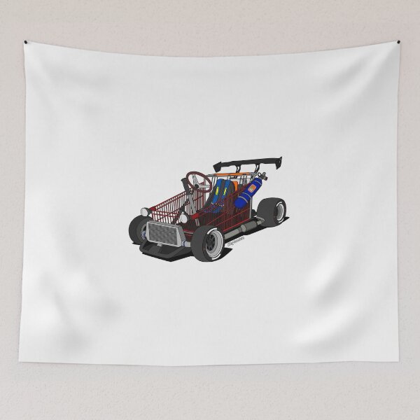 Item preview, Slammed Shopping Go Kart Vector Art designed and sold by Heybratan.