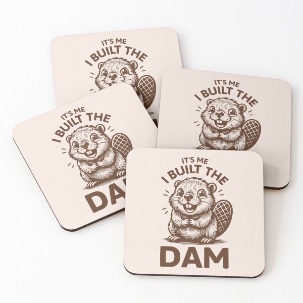 Item preview, It's Me, I Built The Dam Funny Playful Beaver designed and sold by KLArtzStore.