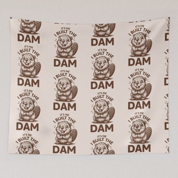 Item preview, It's Me, I Built The Dam Funny Playful Beaver designed and sold by KLArtzStore.