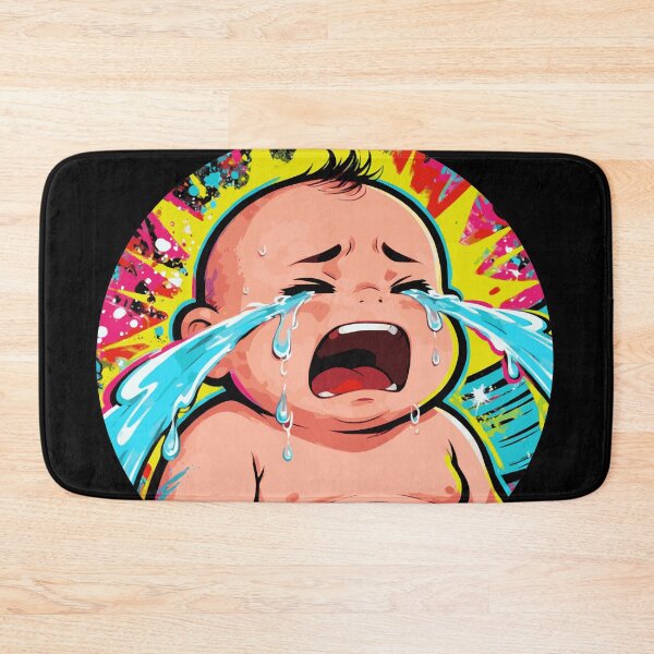 Item preview, "Crying Baby Pop Blast” T-Shirt Design T-Shirt Design, Graphic, Bold, Comic, Kids, Vector, designed and sold by markmm9.