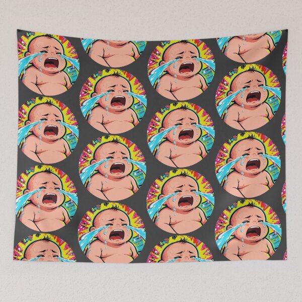 Item preview, "Crying Baby Pop Blast” T-Shirt Design T-Shirt Design, Graphic, Bold, Comic, Kids, Vector, designed and sold by markmm9.