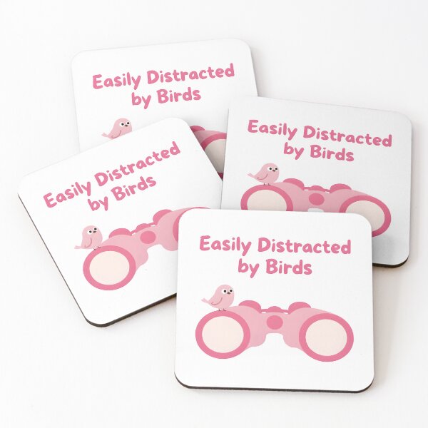 Item preview, Easily Distracted by Birds | Minimal Birdwatching T-Shirt | Funny Nature Lover Gift for Birdwatchers & Outdoor Explorers designed and sold by NatureNookTees.