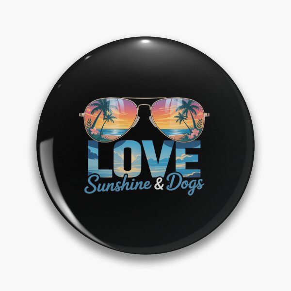 Artikelvorschau, LIEBE Sonnenschein und Hunde Tropischer Sonnenuntergang Flieger Surfhund entworfen und verkauft von JonBarnes22.