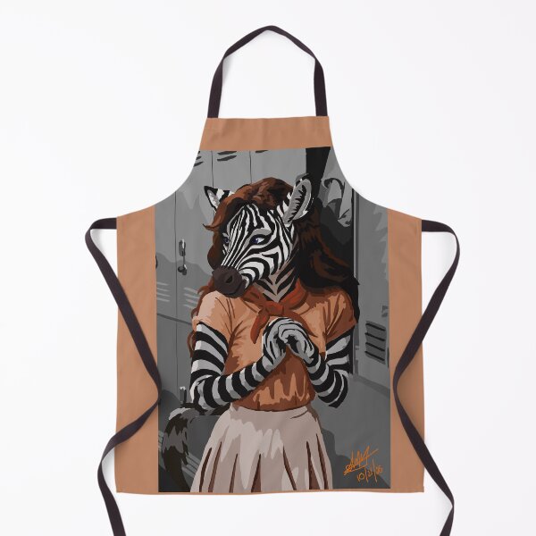 Item preview, Slightly Apprehensive Zebra Cheerleader designed and sold by KlakkDrawsStuff.