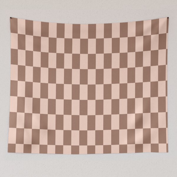 Item preview, Beige and Brown Rectangle Checkerboard designed and sold by HappyStance.