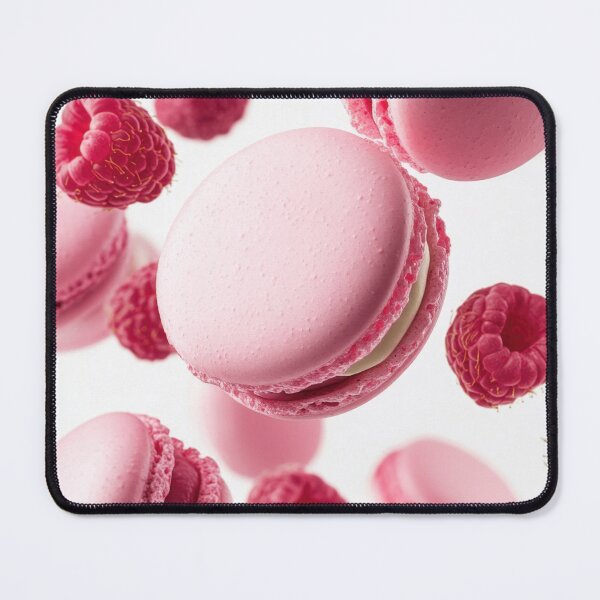 Item preview, Raspberries and pink macarons designed and sold by anytka.