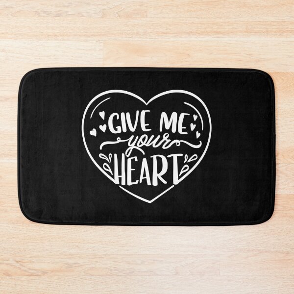Item preview, Give Me Your Heart – Hand Lettered Love Quote Design designed and sold by DigitalGemArt.