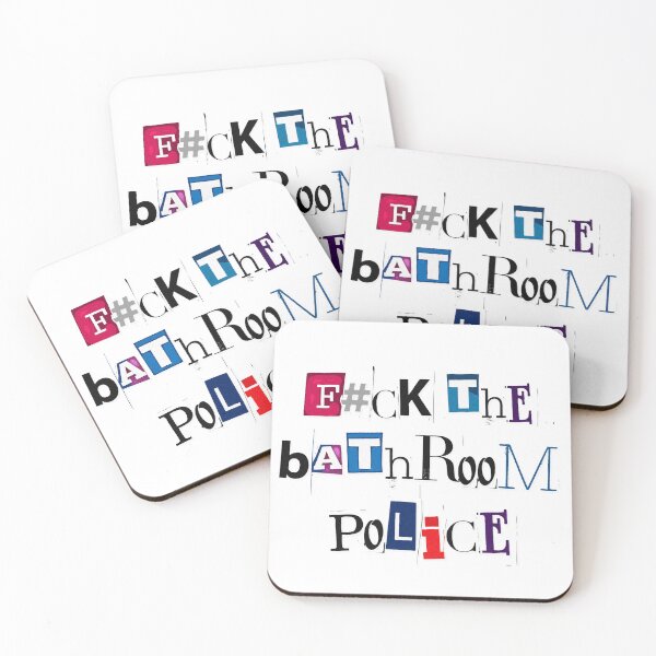 Item preview, Trans Lives Matter! F#ck the bathroom police! designed and sold by LGBTcuteGifts.
