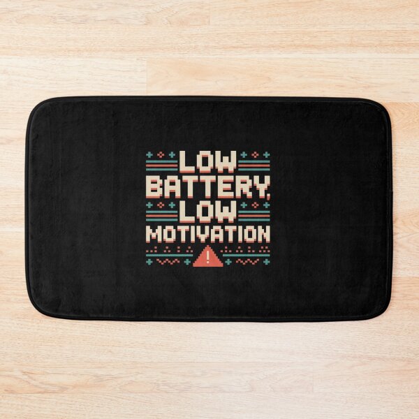 Item preview, Low Battery Low Motivation Pixel Funny Gamer & Coder designed and sold by JonBarnes22.
