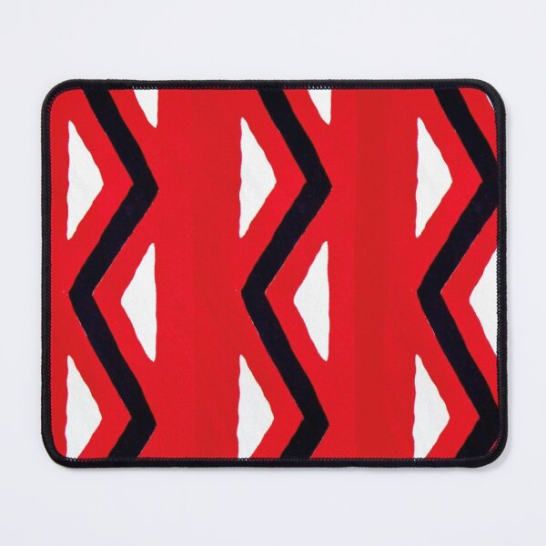 Item preview, Red Bold Zig Stripe Designer Pattern designed and sold by Licorice Moon.