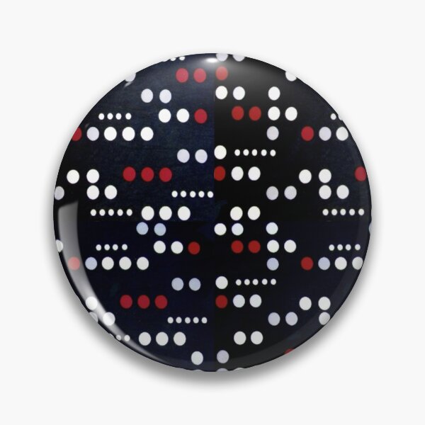 Item preview, Dot Matrix Black White Red Vintage Print Digital Pattern  designed and sold by Licorice Moon.