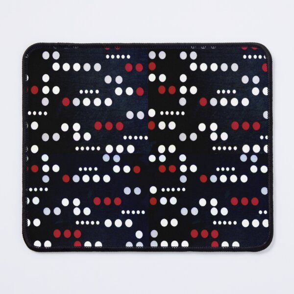 Item preview, Dot Matrix Black White Red Vintage Print Digital Pattern designed and sold by Licorice Moon.