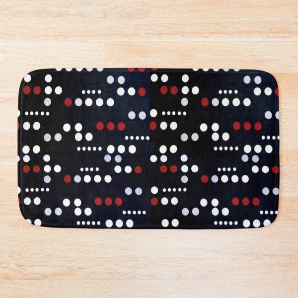 Item preview, Dot Matrix Black White Red Vintage Print Digital Pattern  designed and sold by Licorice Moon.