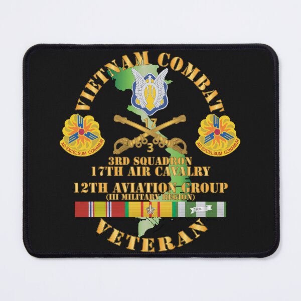 Item preview, Army - Vietnam Combat Cavalry Vet w 3rd Sqn 17th Air Cav - 12th AVN Group Mil Region III w SVC X 300 designed and sold by Military Insignia Products.