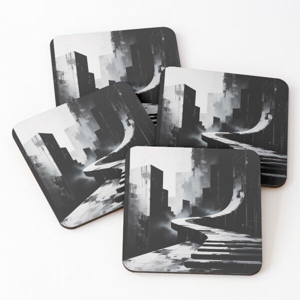 Item preview, Piano Pathways – Between urban silence and futuristic longing in monochrome dreamscapes designed and sold by FotoworldEdel.