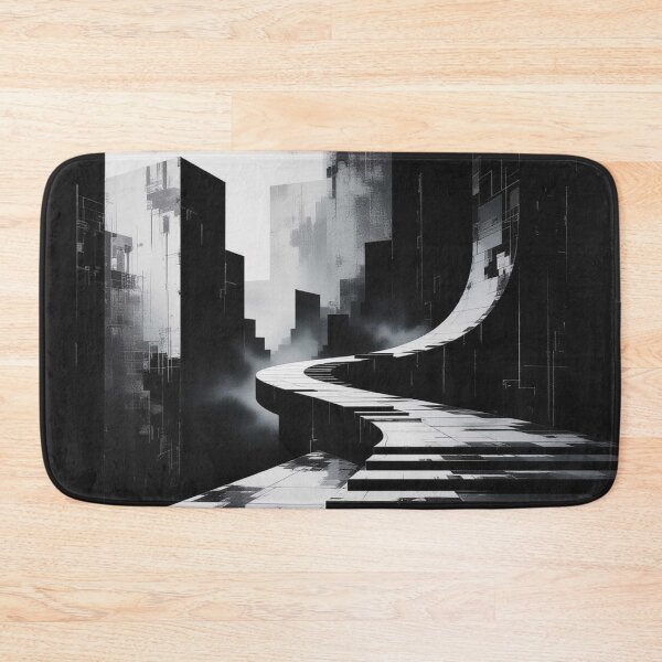 Item preview, Piano Pathways – Between urban silence and futuristic longing in monochrome dreamscapes designed and sold by FotoworldEdel.