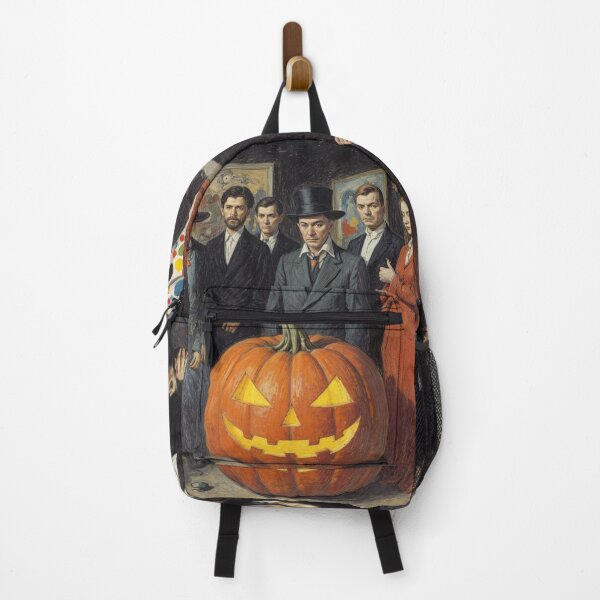 Item preview, Family Halloween Celebration with a Big Pumpkin designed and sold by M-Y-A-R-T-.