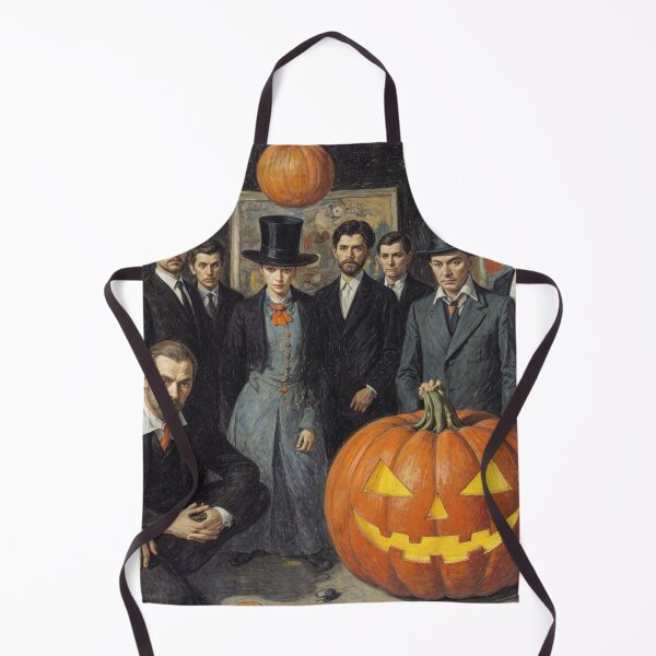 Item preview, Family Halloween Celebration with a Big Pumpkin designed and sold by M-Y-A-R-T-.