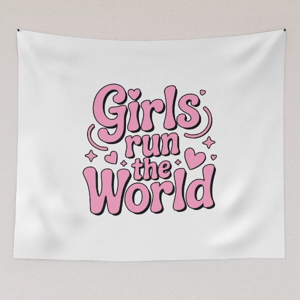Item preview, Girls Run The World! Pink Girly designed and sold by PMCreative.