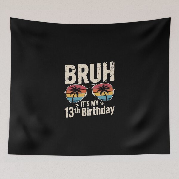 Item preview, Bruh It's My 13th Birthday-Bruh I'm 13-Glasses  designed and sold by Belkisallen.