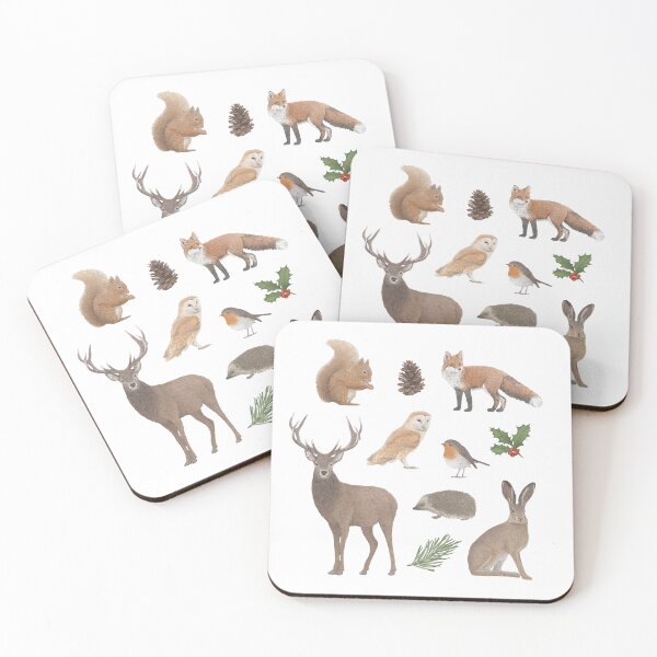 Item preview, Christmas Wildlife Winter Animal Illustration  designed and sold by Lauren Fitton Illustration.