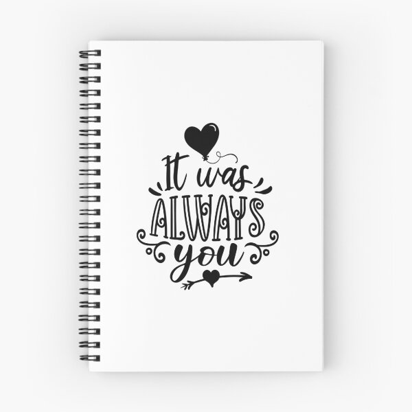 Item preview, It Was Always You – Romantic Hand Lettered Love Quote Design designed and sold by DigitalGemArt.