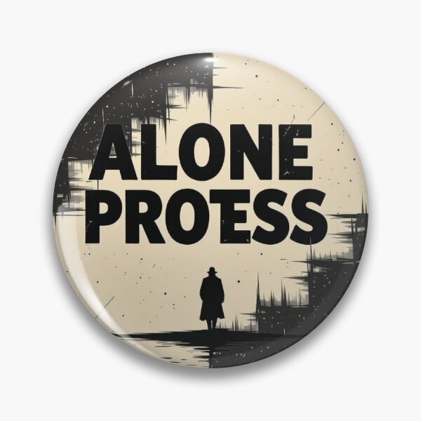 Item preview, Alone Process – Between shadows and digital disruption in monochrome solitude designed and sold by FotoworldEdel.