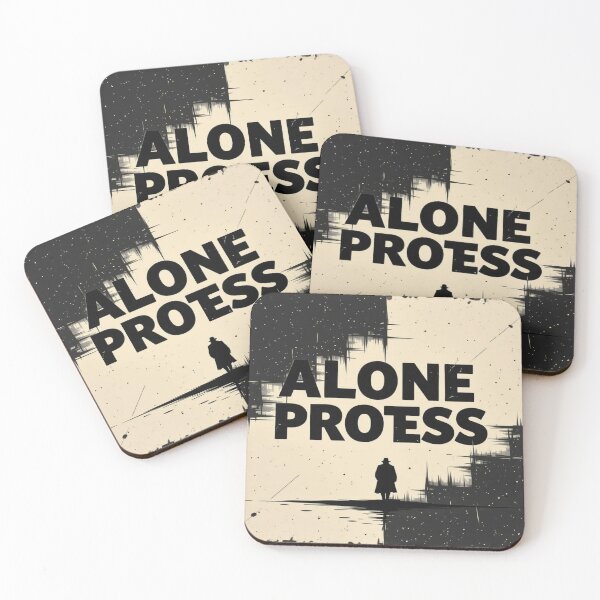 Item preview, Alone Process – Between shadows and digital disruption in monochrome solitude designed and sold by FotoworldEdel.