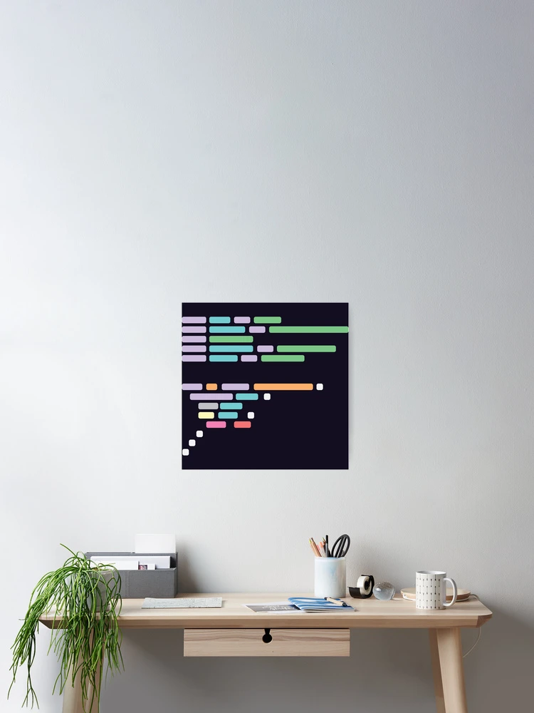 Thumbnail 2 of 3, Poster, Code Syntax designed and sold by Delaney Hanson Art.