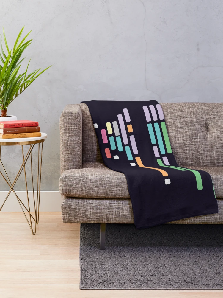 Thumbnail 2 of 6, Throw Blanket, Code Syntax designed and sold by Delaney Hanson Art.