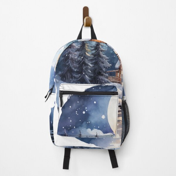 Item preview, Cozy Winter Night Watercolor 01 designed and sold by CharlieDesings.