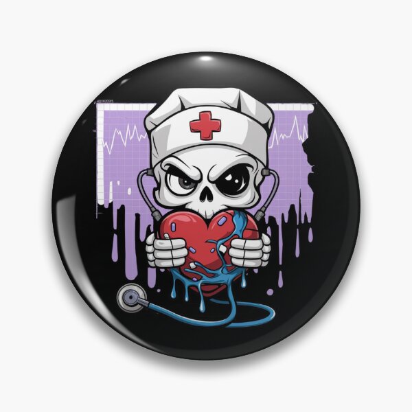 Item preview,  Doctor Skull with Pill Heart designed and sold by WeranovDesign.