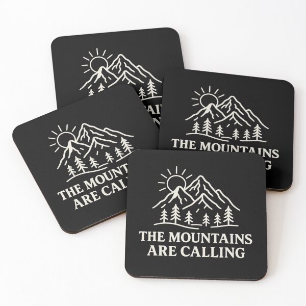 Item preview, The Mountains Are Calling | Minimalist Outdoor Adventure  designed and sold by BiomortoArts.