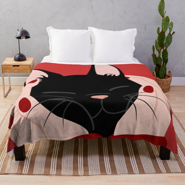 Item preview, cute black cat being cuddled designed and sold by Aome22.