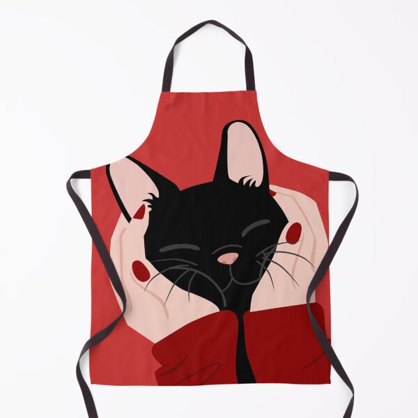 Item preview, cute black cat being cuddled designed and sold by Aome22.