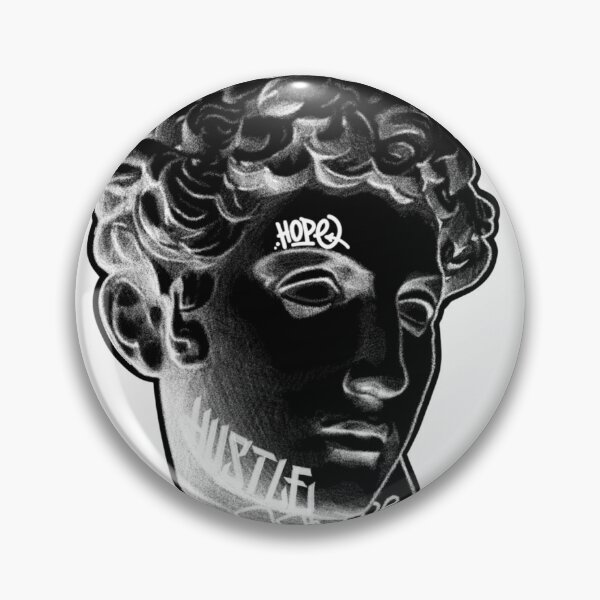 Item preview, Graffiti Greek statue in black  designed and sold by etchtattz.