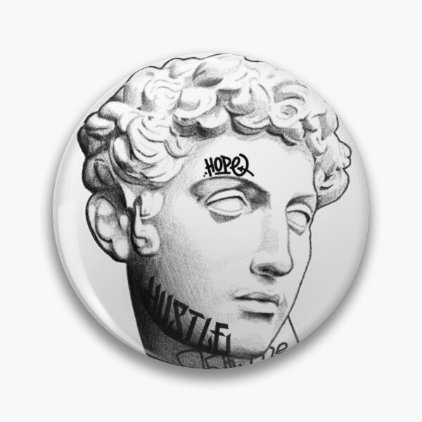Item preview, Graffiti Greek statue in white designed and sold by etchtattz.