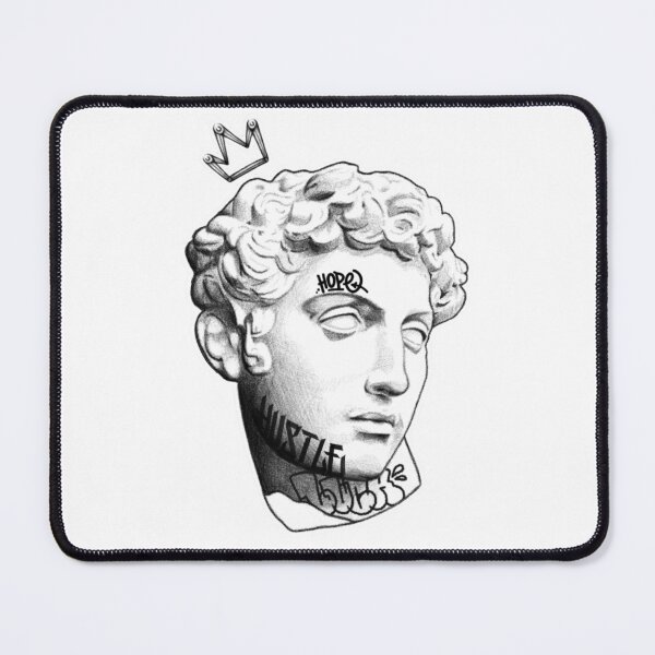 Item preview, Graffiti Greek statue in white designed and sold by etchtattz.
