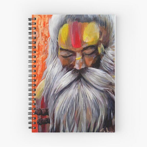 Item preview, Indian Sadhu Painting  designed and sold by shantilovesart.