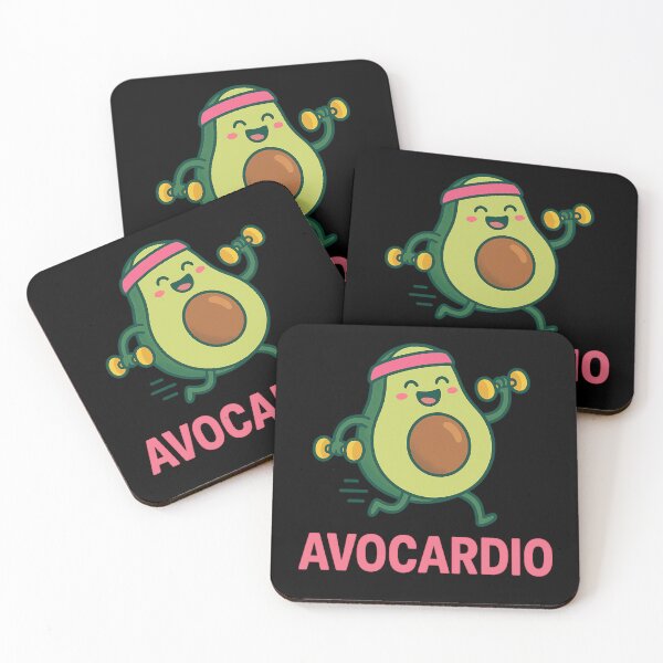Item preview, Avocardio – Funny Avocado Fitness Food Pun designed and sold by BiomortoArts.