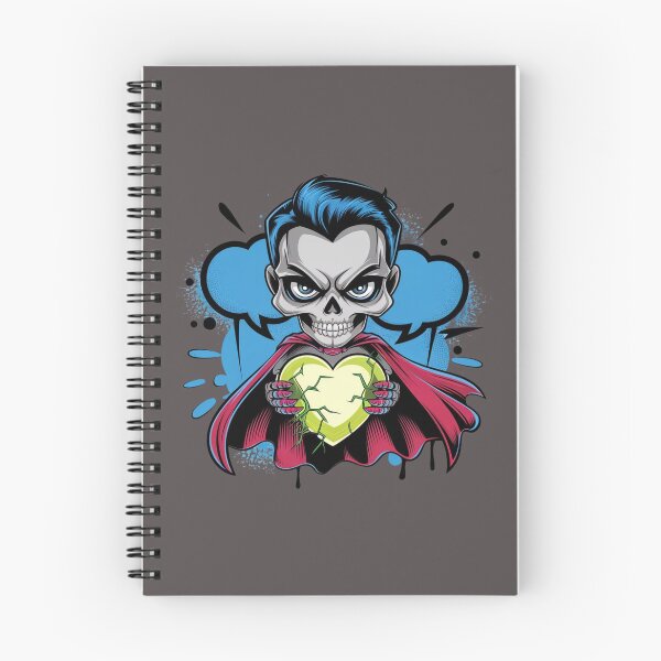 Item preview, Superhero Skull with Cracked Heart designed and sold by WeranovDesign.