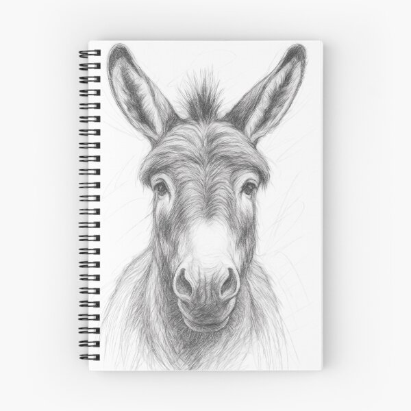 Item preview, Black & White Donkey Art designed and sold by Leon Woods Pencil Art.