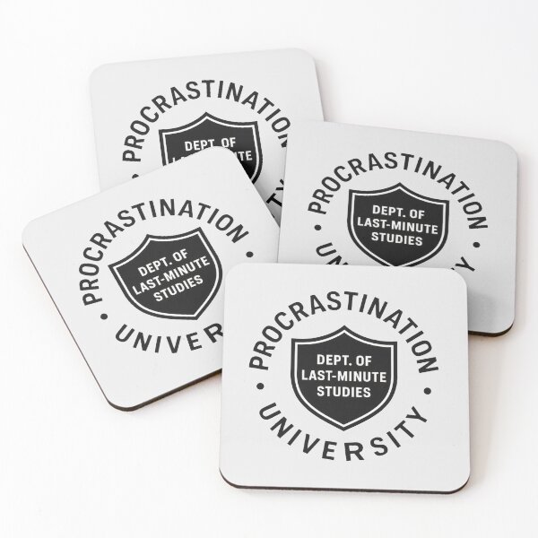 Item preview, Procrastination University — Dept. of Last-Minute Studies designed and sold by Ombrya.