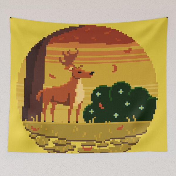 Aperçu de l'œuvre Cerf d'automne créée et vendue par Pixel-Bones.