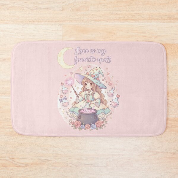Item preview, Love Is My Favorite Spell – Cute Romantic Witch designed and sold by scfnee.