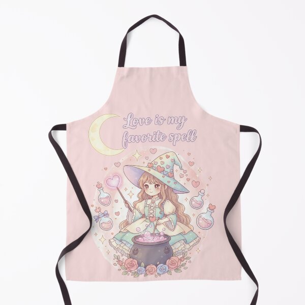 Item preview, Love Is My Favorite Spell – Cute Romantic Witch designed and sold by scfnee.