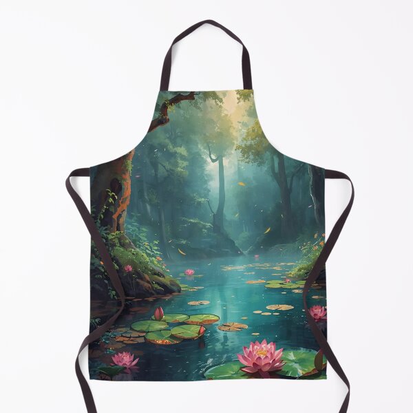 Item preview, Lotus in the lake in the forest designed and sold by Anisha Vaz.