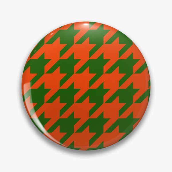Item preview, Orange Green Houndstooth Check Pattern Design  designed and sold by PatternTitan.